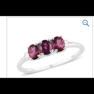 Orissa Rhodolite Garnet Ring in Sterling Silver